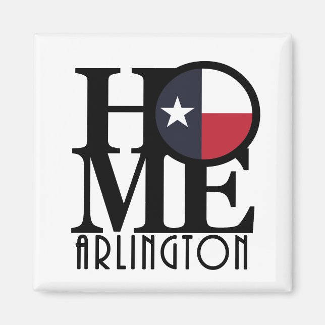 Aimant HOME Arlington Texas (Devant)