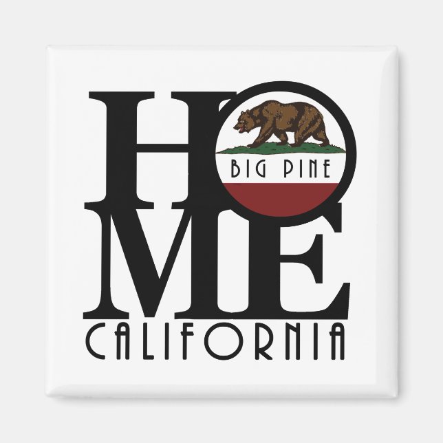 Aimant HOME Big Pine Californie (Devant)