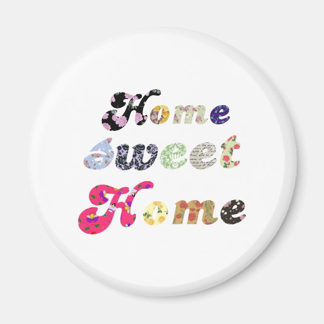 Aimant Home Sweet Home (Devant)