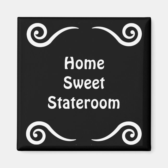 Aimant Home Sweet Stateroom Porte Marker (Devant)