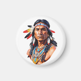 Aimant Homme amérindien