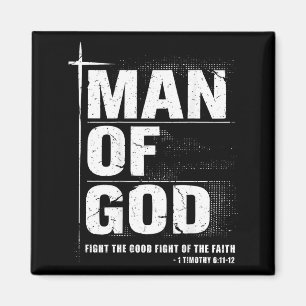 Aimant Homme de Dieu père chrétien verset biblique Timoth