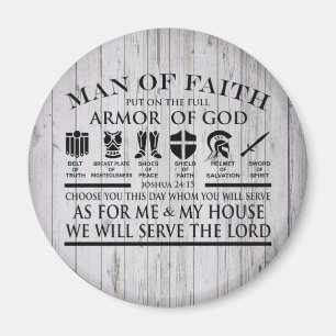 Aimant Homme de foi Armure de dieu
