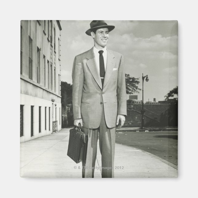 Aimant Homme en costume (Devant)