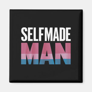 Aimant Homme fait par soi-même Transgenre Drapeau de fier