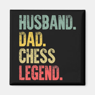 Aimant Hommes Drôle Mari Cadeau Papa Échecs Légende