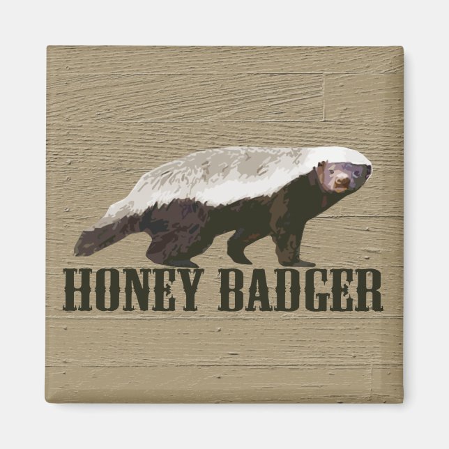 Aimant Honey Badger Wild Animal (Devant)