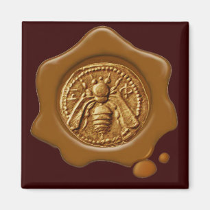AIMANT HONEY BEE SCEAU DE CIRE BROWN