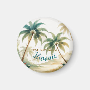 Aimant Honolulu Voyage Hawaïen de style vintage