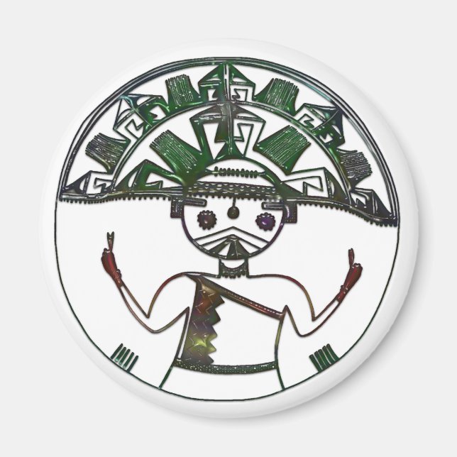 Aimant HOPI Native American Folk Art (Devant)