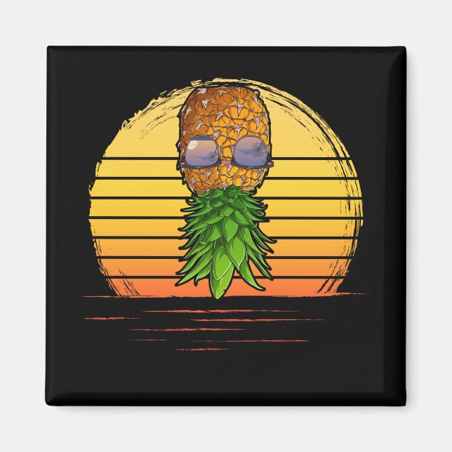 Aimant Horizon Coucher l'ananas vers le haut vers le bas (Devant)