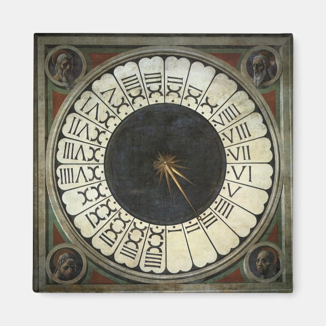 Aimant Horloge dans le Duomo par Paolo Uccello (Devant)