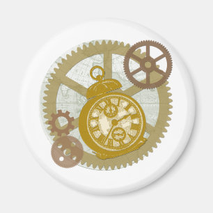 Aimant Horloge et vitesses de Steampunk