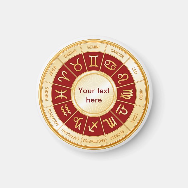 Aimant Horoscope Mandala (Devant)
