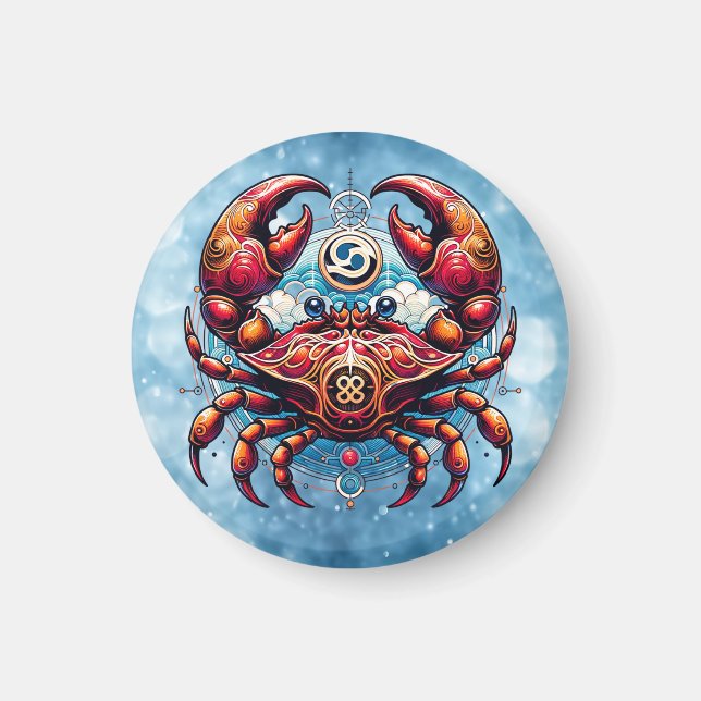 Aimant Horoscope signe astrologique du cancer le crabe (Devant)
