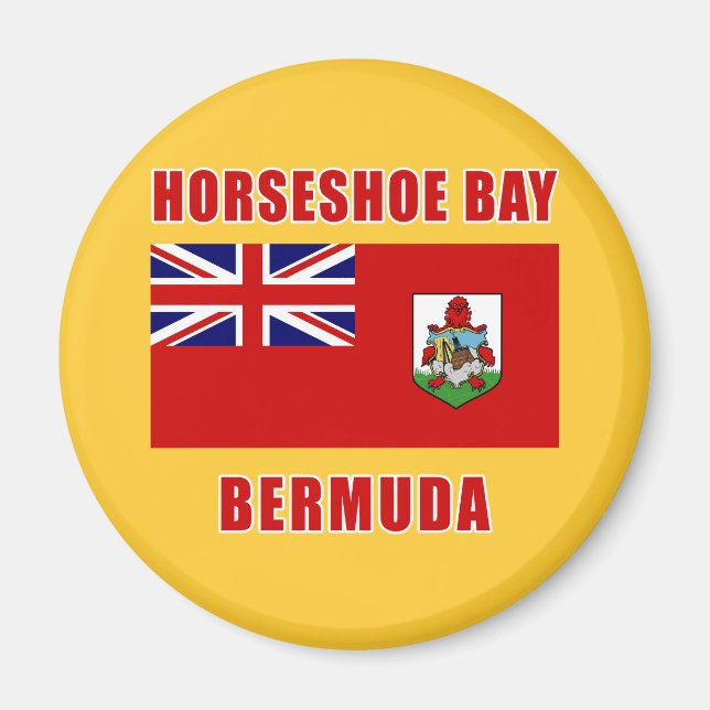 Aimant HORSESHOE BAY Bermudes Tshirts, Cadeaux (Devant)