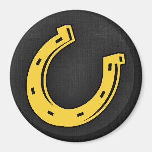 Aimant Horseshoe jaune ambre