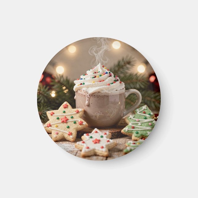 Aimant Hot Cocoa and Sugar Cookies | Christmas (Devant)