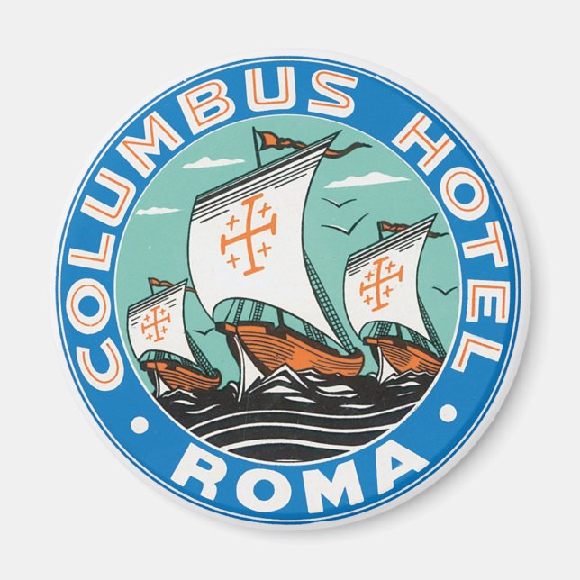 Aimant Hôtel Columbus, Rome (Devant)