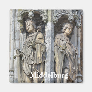 Aimant hôtel de ville médiéval à Middelburg, Pays-Bas