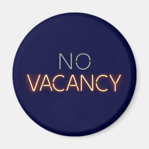 Aimant Hôtel Vacancy No Vancy Neon Lights