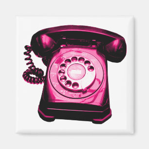 Aimant Hotline Rouge Cramoisi