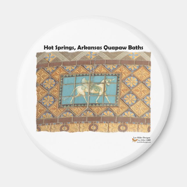 Aimant HotSprings, AR Quapaw Dome Tiles II Dons Vêtements (Devant)
