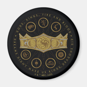 Aimant HOUSE of the Dragon Seven Kingdoms Crown Graphic