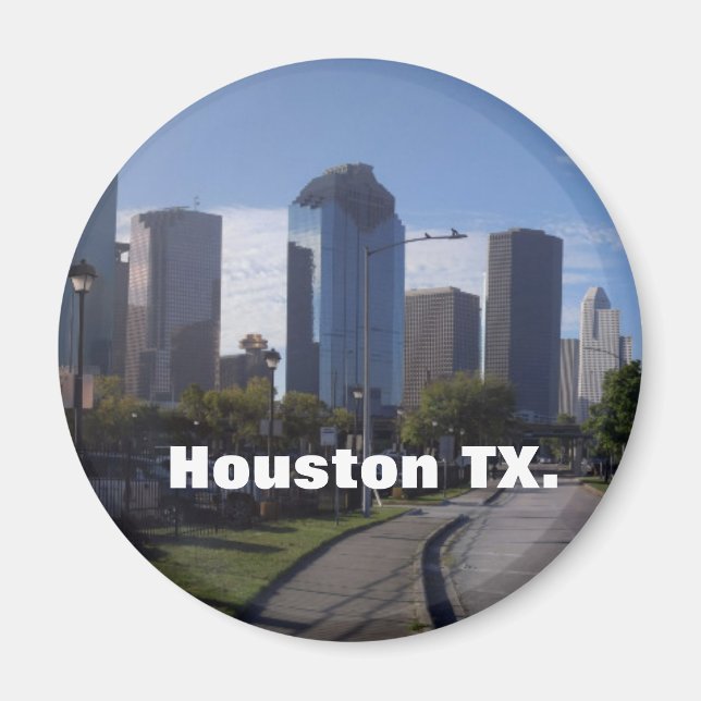 Aimant Houston Texas Skyline (Devant)