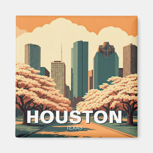 Aimant Houston Texas vintage