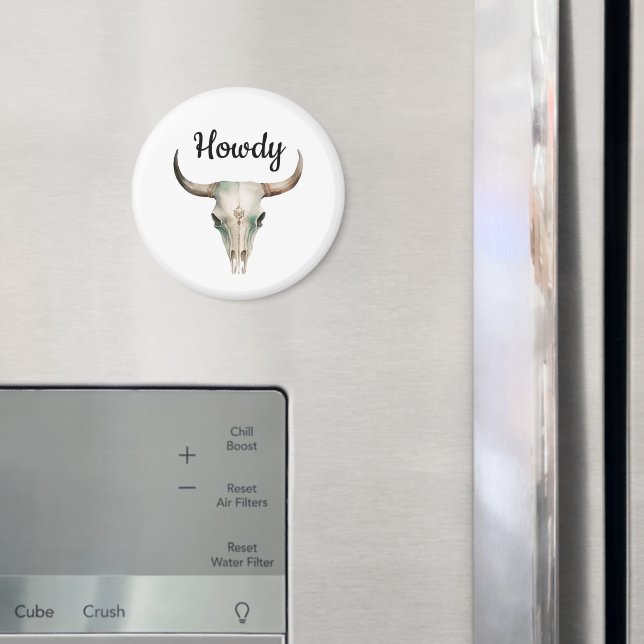 Aimant Howdy Cowboy Bullhorns (In situ (réfrigérateur))