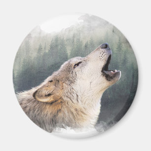Aimant Howling loup