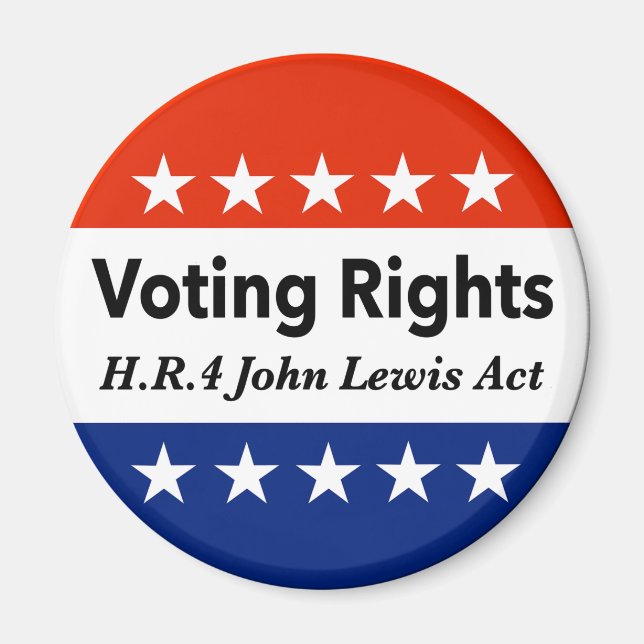 Aimant HR4 John Lewis Loi sur les droits de vote (Devant)