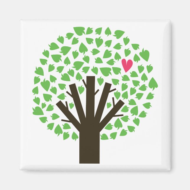 Aimant Hugger d'arbre Abstrait (Devant)