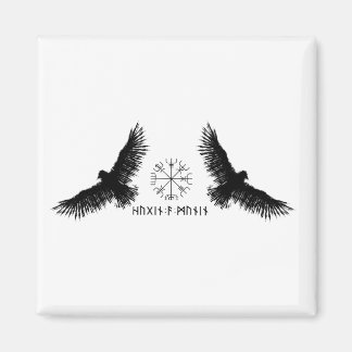 Aimant Hugin et MuninVegvisirAbbaye d'Odinsnoir