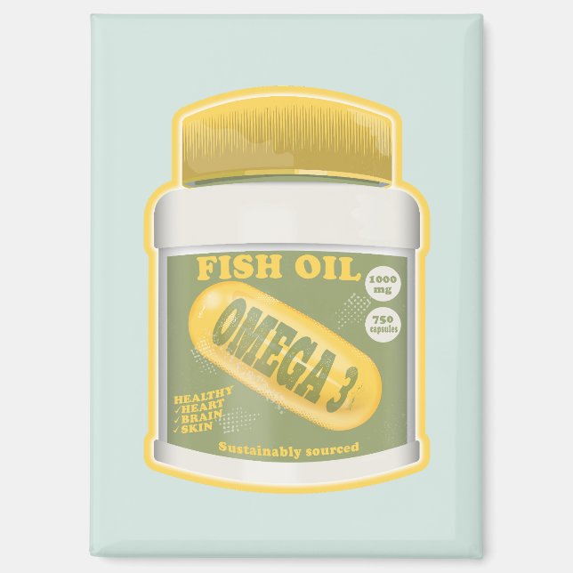 Aimant Huile de poisson oméga 3 (Recto)