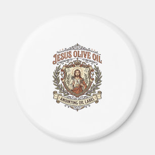 Aimant Huile d'onction d'huile d'olive Jésus Étiquette Hu