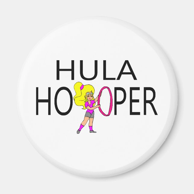 Aimant Hula Hooper Girl (Devant)