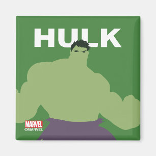 Aimant Hulk Flat Color Character Art