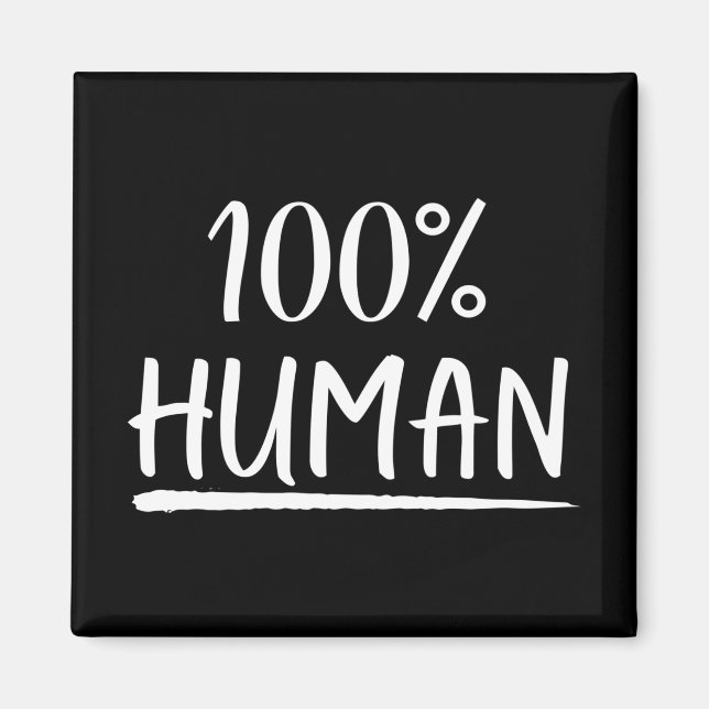 Aimant Humanité 100% humain (Devant)