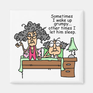 Aimant Humoristique, laissez grumeux dormir