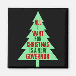 Aimant Humour de Noël anti-gouverneur politique drôle