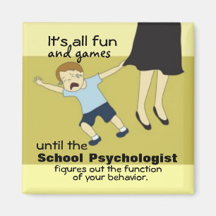 Aimant Humour de psychologie d'école (aimant)