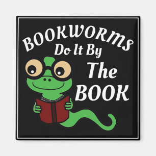 Aimant Humour de ver de livre