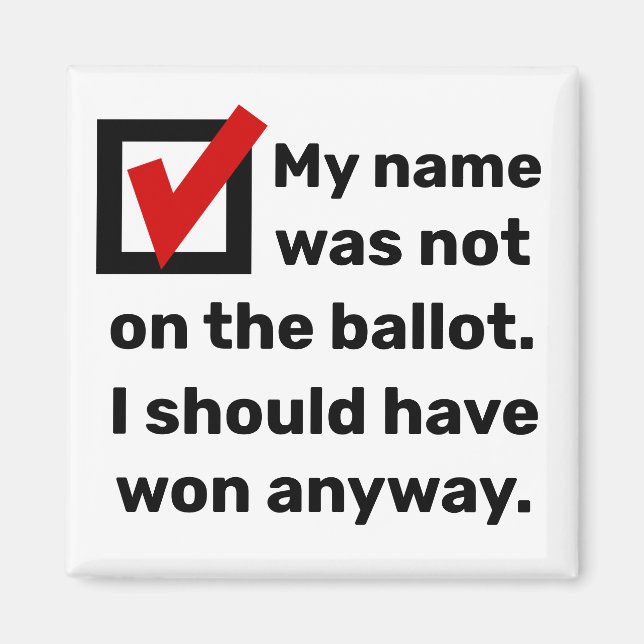 Aimant Humour des élections 2024 (Devant)