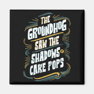 Aimant Humour d'ombre de marmotte drôle - Ombres de Cake