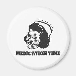 Aimant Humour drôle de parodie d'infirmière de temps de