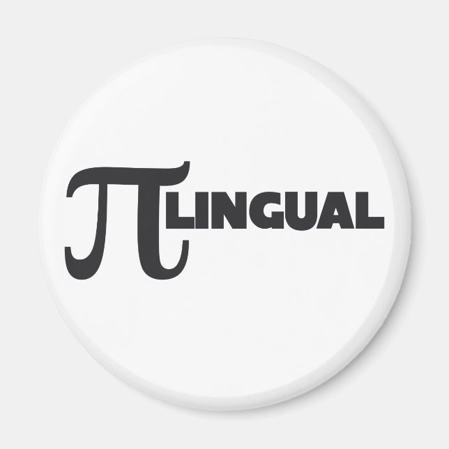 Aimant Humour Geek de mathématiques de la journée Pi (Devant)