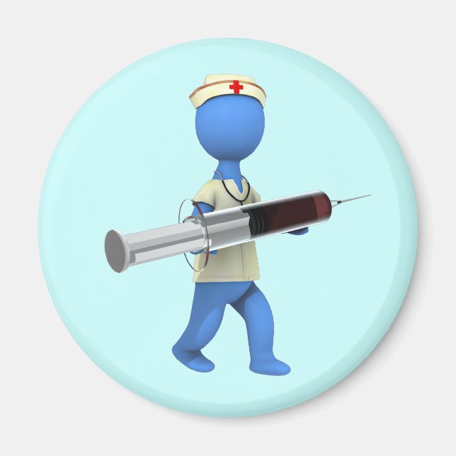 Aimant Humour infirmière (Devant)