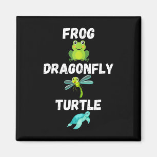 Aimant Humour politique subtil Grenouille libellule Tortu